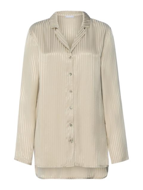 HANRO Sleep And Lounge Jacquard Stripe Shirt