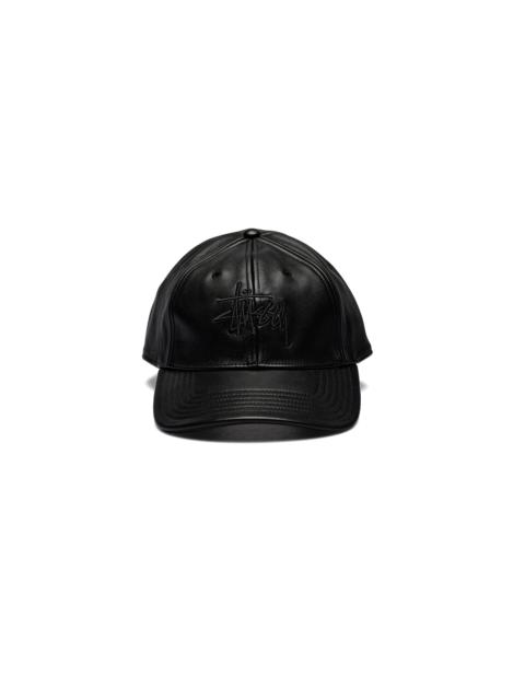 Stüssy Stüssy Leather Basic Stüssy Cap Black