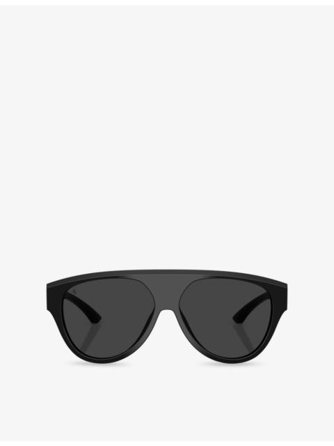 Ferrari FH2024U Aviator-Frame Acetate Sunglasses