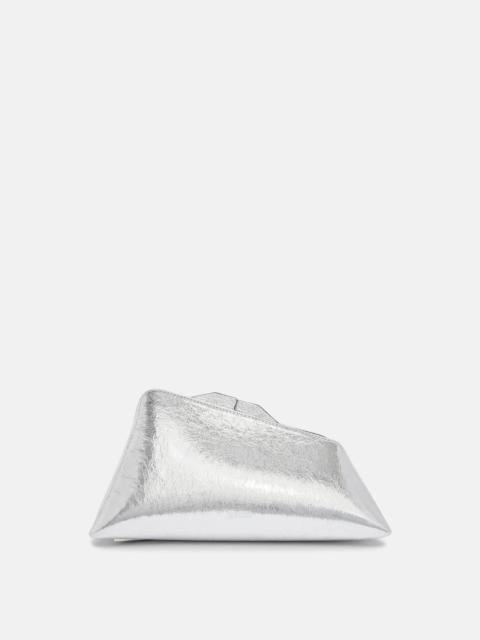 ''8.30PM'' SILVER OVERSIZED CLUTCH