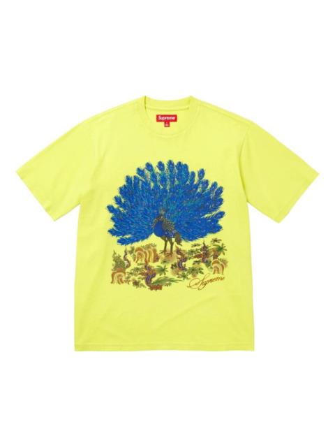 Supreme Supreme FW25 Peacock S/S T-Shirt 'Lime' FW25KN96-LIME