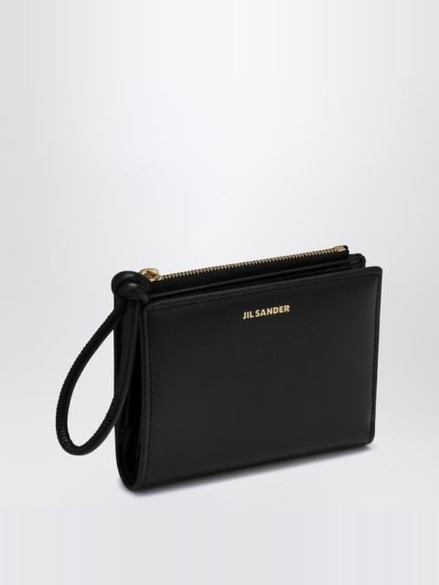 Black small wallet with zip