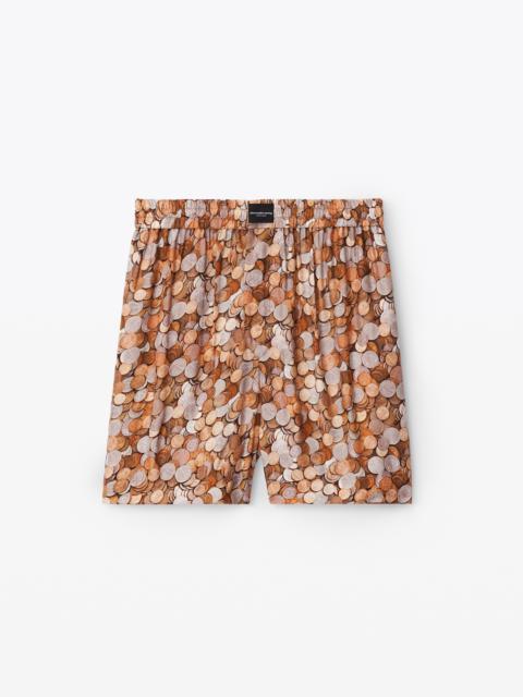 Alexander Wang coin boxer short in washed cupro