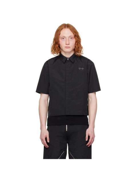 HELIOT EMIL™ Black Plicate Shirt