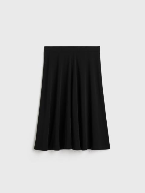 TOTEME Short fluid jersey skirt black