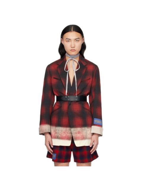 Maison Margiela Red Contrast Blazer