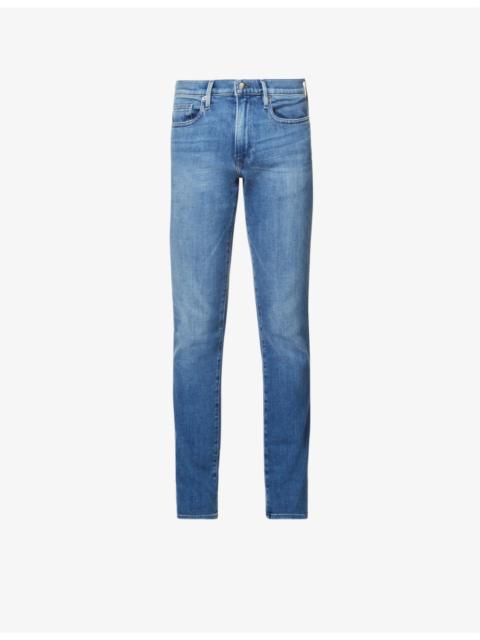FRAME L’Homme slim-fit slim-leg cotton-blend denim jeans