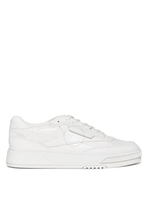 Reebok Club C LTD Cracked Leather Low-Top Sneakers