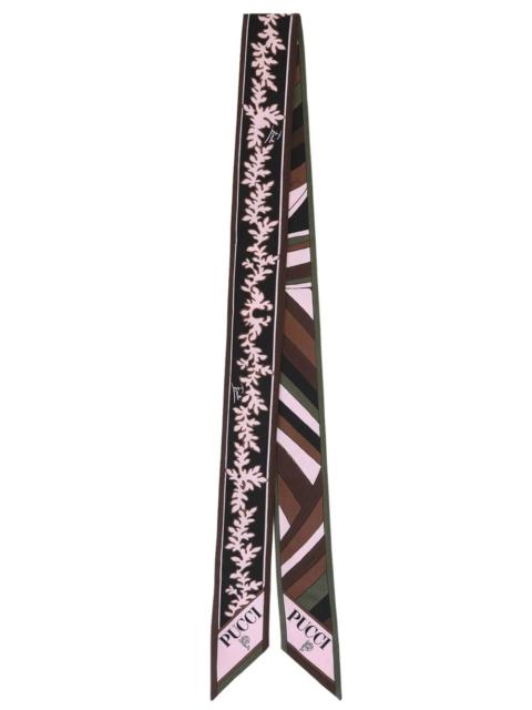 PUCCI Silk Bandeau Scarf with a Mix of Prints
