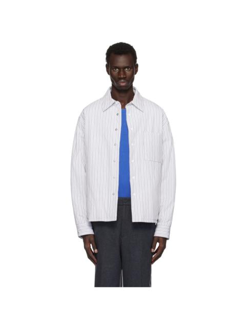 SOLID HOMME White Padded Shirt