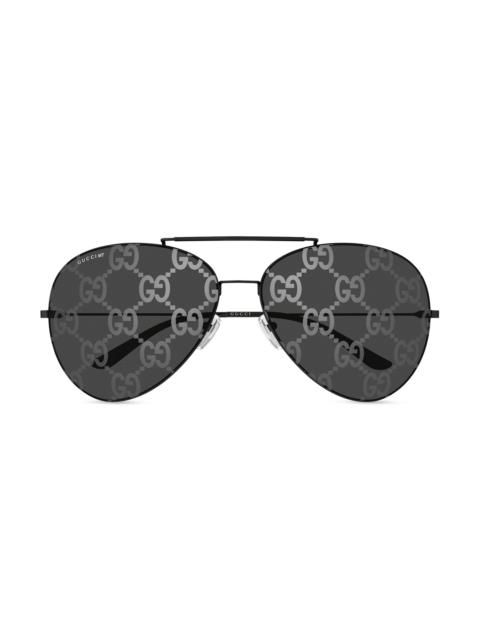 GUCCI Men's GG Pilot Sunglasses - Black