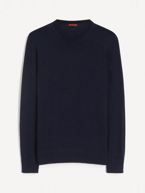 BARENA Navy Ato Merino Wool Jumper