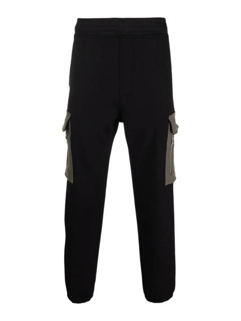 Neil Barrett Skinny Low Rise Cargo Pant Black And Dark Mili