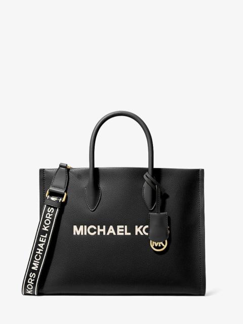 MICHAEL KORS Mirella Medium Pebbled Leather Tote Bag