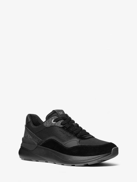 MICHAEL KORS Trevor Mixed-Media Trainer
