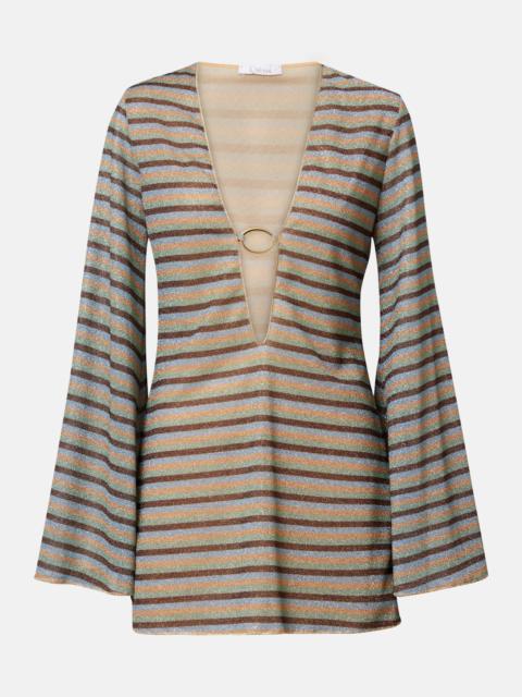 Oséree Lumière striped minidress