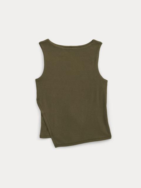 EVERLANE TISSUE BOATNECK TANK WITH SIDE TIE
