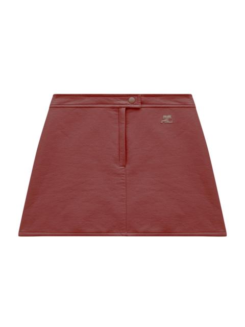 courrèges Women's Reedition Vinyl A-Line Miniskirt - Red