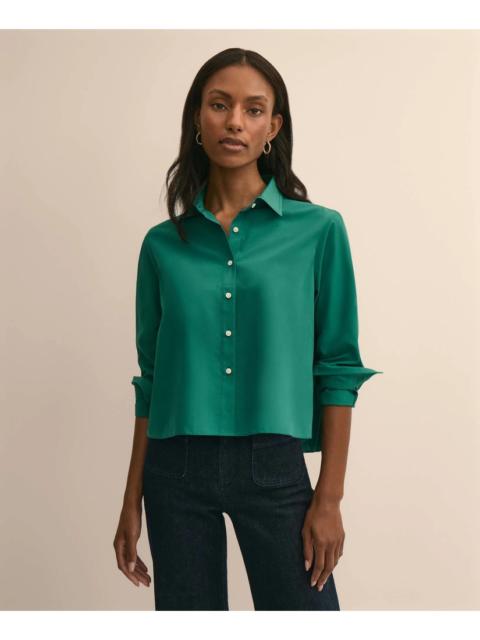 Brooks Brothers The Cropped Back-Pleat Shirt