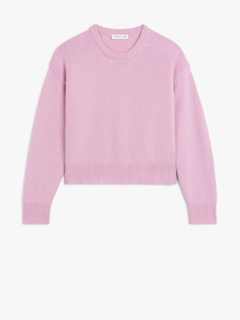 KAYLEIGH PINK WOOL CREWNECK SWEATER