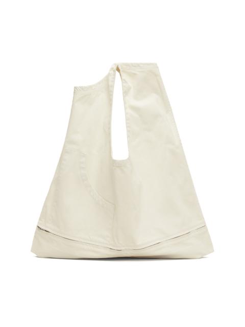 ISSEY MIYAKE White Sculptural Convertible Vest Bag