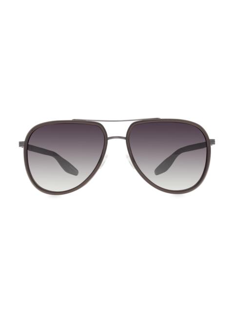BARTON PERREIRA Men's Cani 58MM Aviator Sunglasses - Gradient Grey Pewter