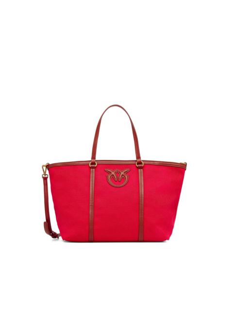 PINKO medium Shopper logo-plaque tote bag