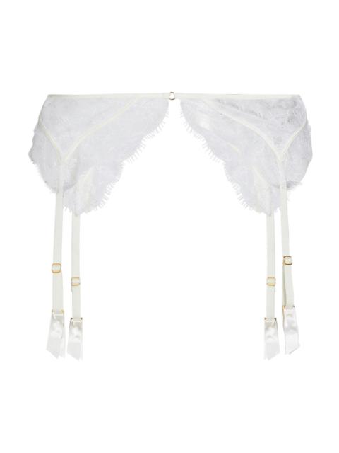 KIKI DE MONTPARNASSE Women's Lace Inset Garter Belt - Ivory