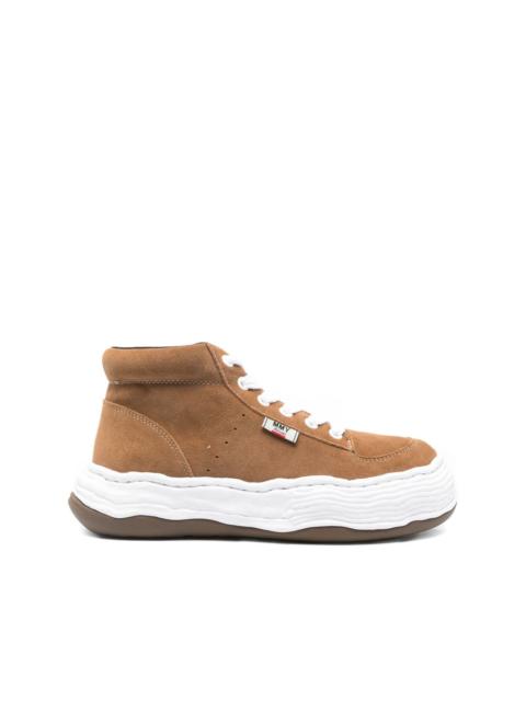 Maison MIHARAYASUHIRO Oliver suede high-top sneakers