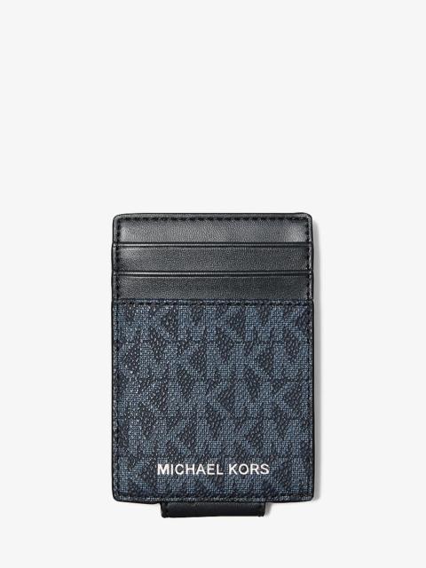 MICHAEL KORS Cooper Signature Logo Money Clip Card Case
