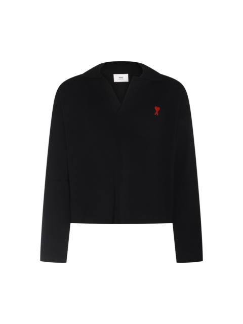 black cotton sweatshirt