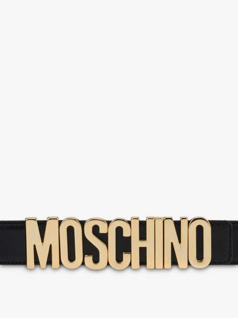Moschino BELT IN LEATHER WITH LOGO