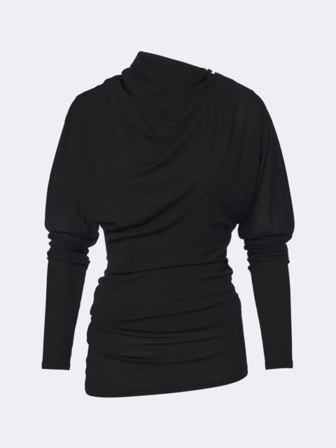 Proenza Schouler Golda draped jersey top