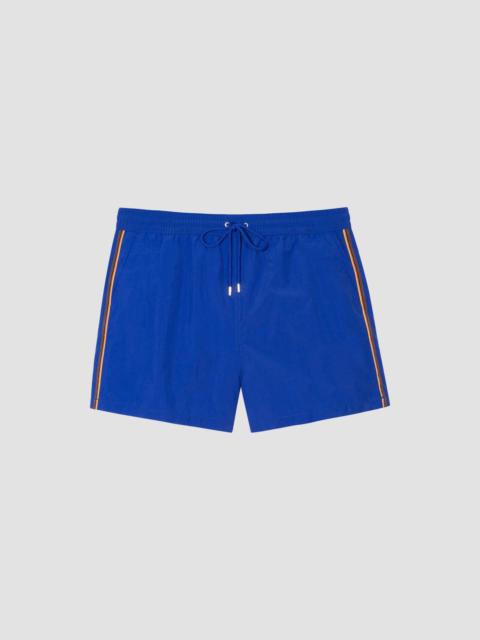 Paul Smith Men's Striped Swim Shorts - Cobalt Blue