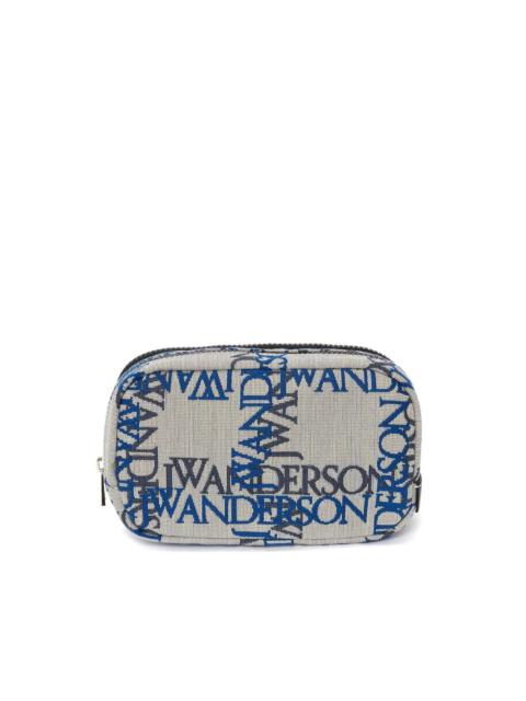 JW Anderson logo-jacquard  canvas zipped pouch
