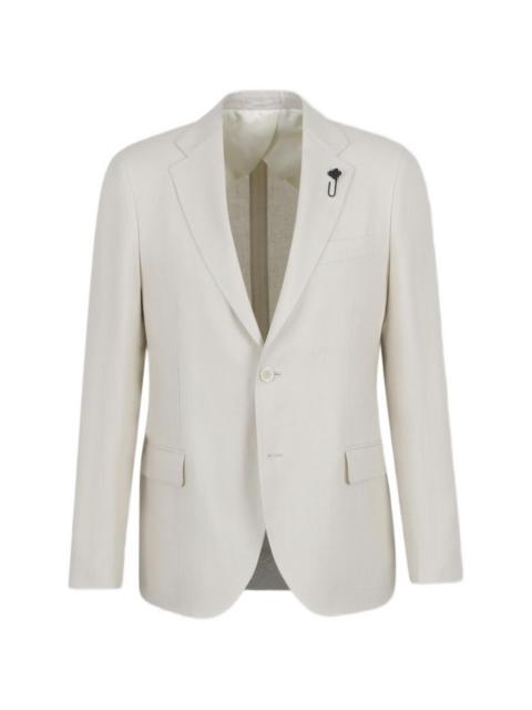 LARDINI brooch single-breasted suit