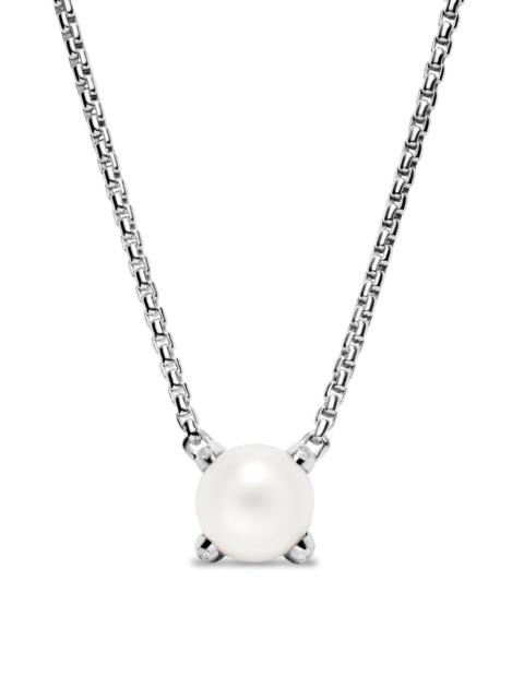 DAVID YURMAN Women's Pearl Classics Necklace in Sterling Silver with Diamonds - Pearl