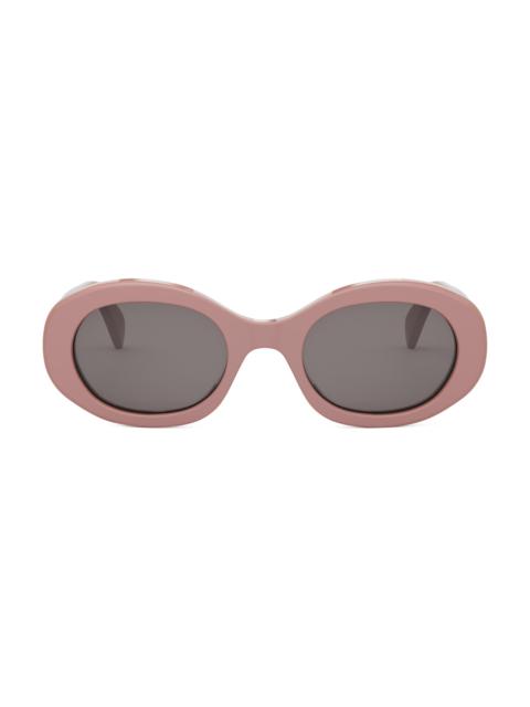 CELINE Women's Triomphe 52MM Oval Sunglasses - Dusty Rose Grey