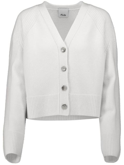 Allude buttoned v-neck cardigan