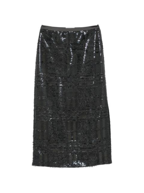 PESERICO sequin-embellished midi skirt