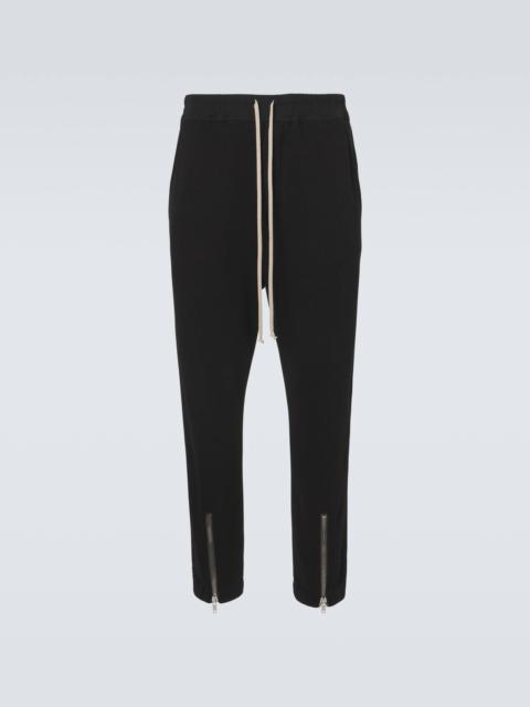 Rick Owens Tecuatl cotton jersey terry sweatpants