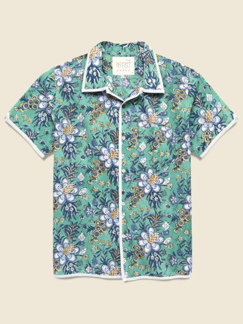 KARDO Floral Block Print Shirt - Green