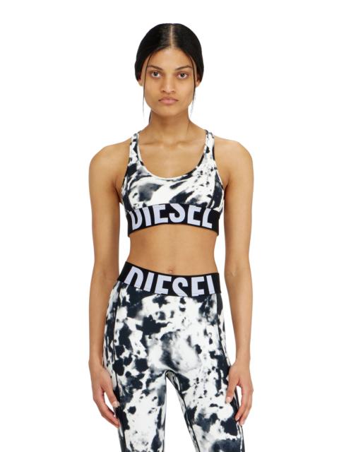 Diesel SPORTS BRA IN PRINTED MICROFIBRE