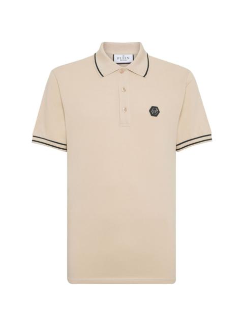 logo-appliquÃ© cotton polo shirt