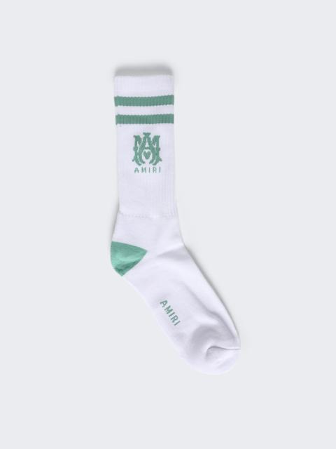 AMIRI Ma Stripe Socks White Seacrest