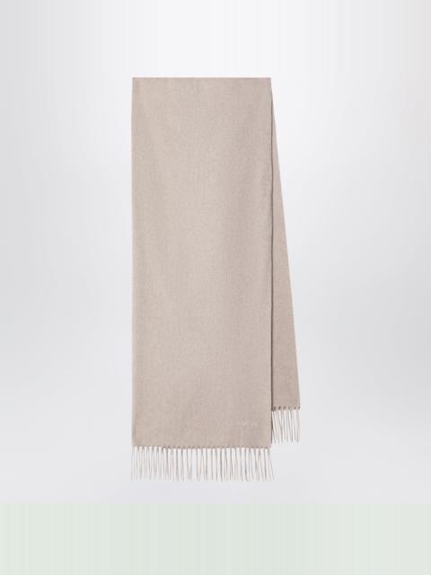 Max Mara Sand-colored cashmere scarf