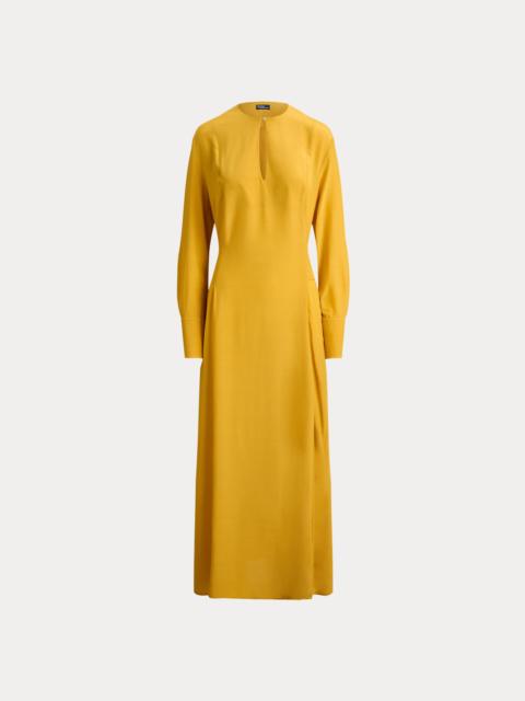 Polo Ralph Lauren Tie-Front Crepe Dress