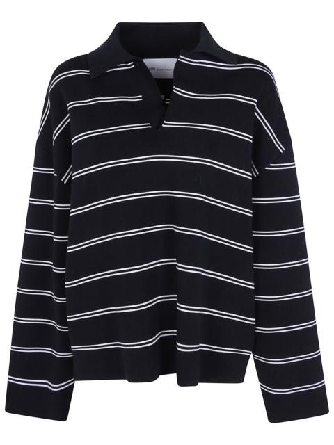 AMI Paris Polo Long Sleeves "Striped"
