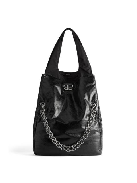 Women's Monaco Large Chain Bag Plus in Black