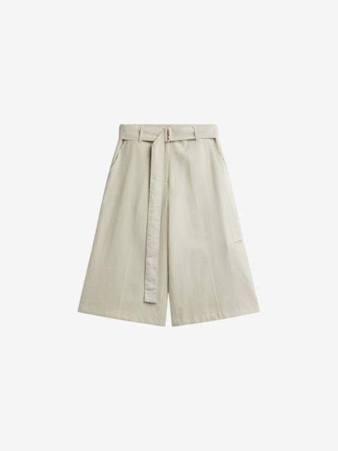 The Frankie Shop Lavre Belted Bermuda Shorts - Beige Melange